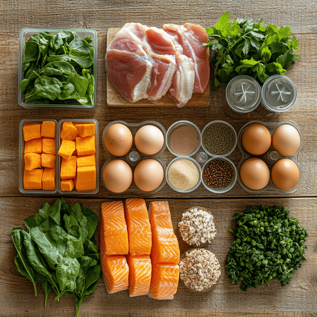 Nutritional components laid out visually