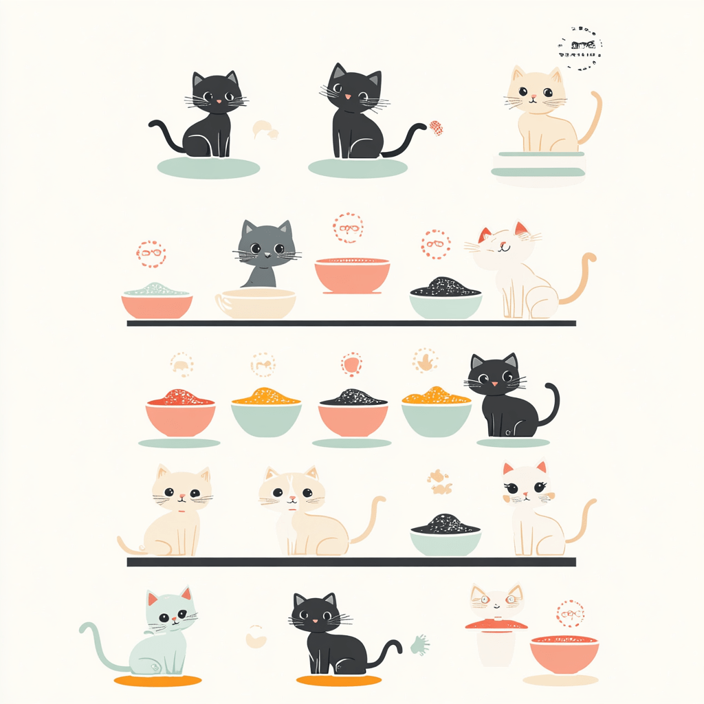 A timeline or infographic of feeding routines