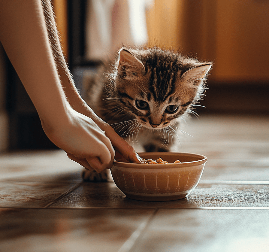 To emphasize the bond between pet owners and their kittens while preparing meals. 