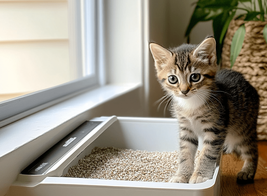 Teaching Kittens to Use the Litter Box