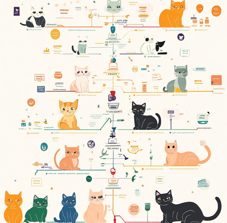 A calendar or vaccine timeline showing the kitten’s vaccine schedule. 