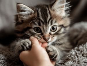 Training Kittens to Stop Biting