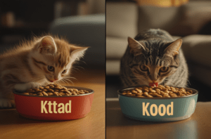 Kitten food vs. Cat food