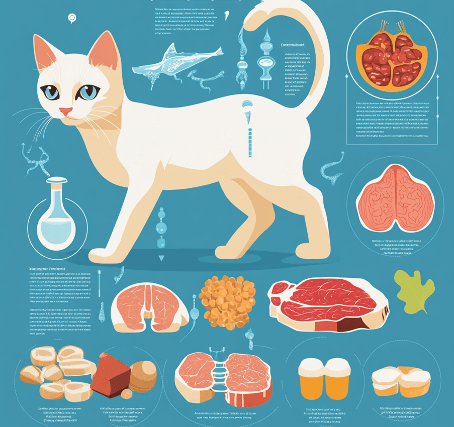 A visual displaying the benefits of wet food, like high moisture content, essential nutrients, and hydration benefits. Use icons and text overlays to highlight key points. 