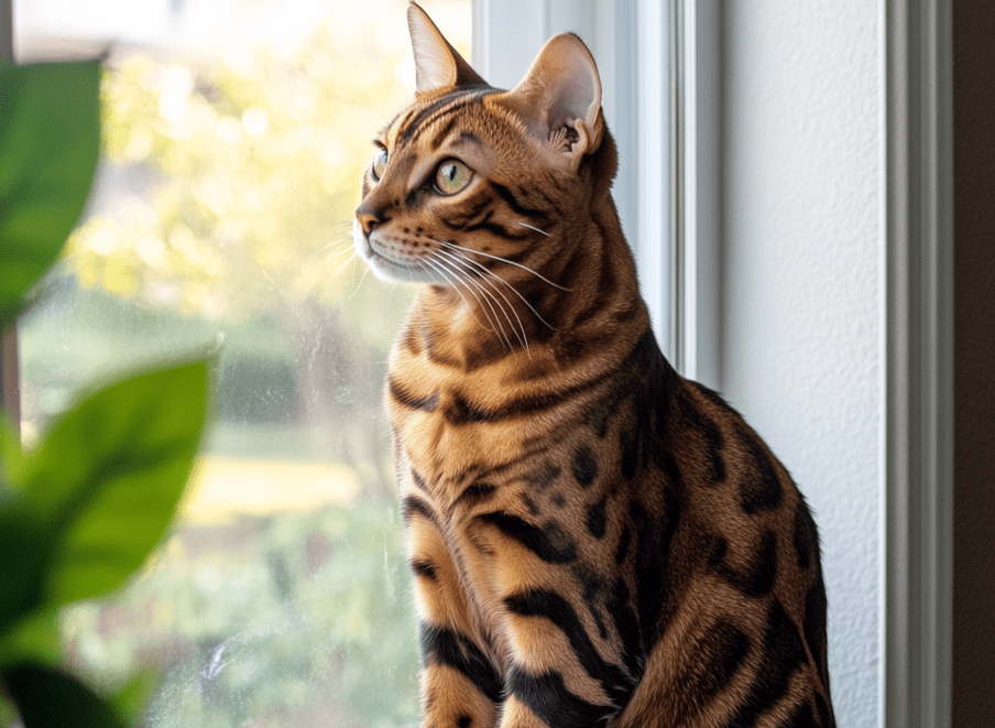 Identify a Bengal mix cat