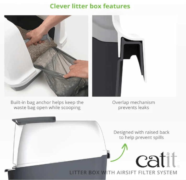 clever litter box features