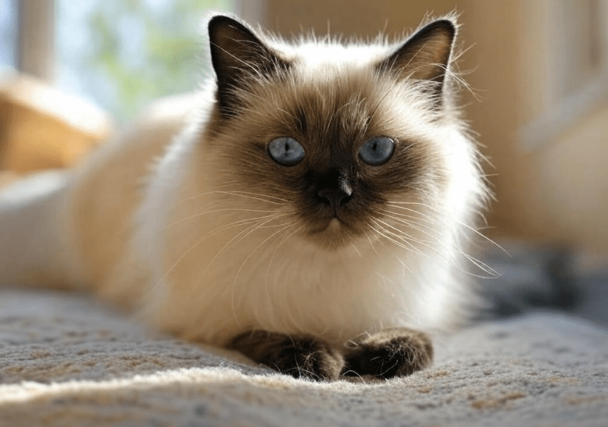 Ragdoll Cat Adjust New Home