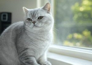 British Shorthair Feeding