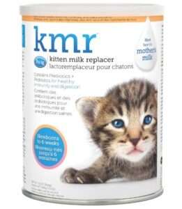 PetAg KMR Kitten Milk Replacer Powder - 12 oz - Powdered Kitten Formula with Prebiotics, Probiotics & Vitamins for Kittens Newborn to Six Weeks Old - Easy to Digest 