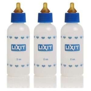 Lixit 2oz Nursing Bottle for Small Animals (2oz, Pack of 3) 