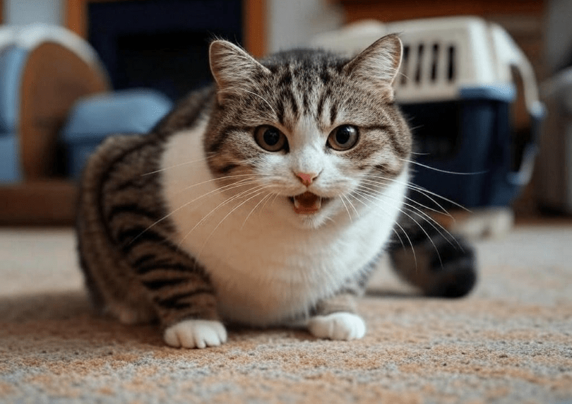 aggressive cat behavior after vet visit