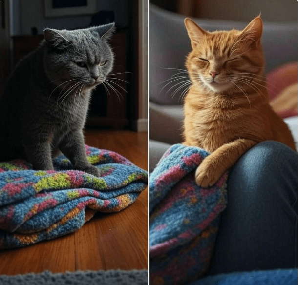 Comparison between anxious and content kneading.
