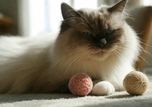 Ragdoll Cat Hiding