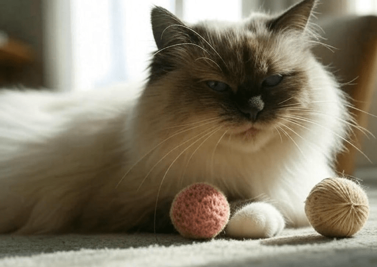 Ragdoll Cat Hiding