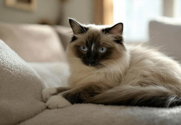 Ragdoll Cat Coat White