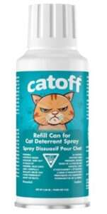 CatOFF Refill Compatible with SSSCAT Indoor Cat Deterrent Spray System, Made in USA, 3.89 oz / 115 ml
