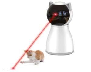 Laser Cat Toys for Indoor Cats,The 4th Generation Real Random Trajectory Motion Activated Rechargeable Automatic Cat Laser Toy,Interactive Cat Toys for Bored Indoor Adult 