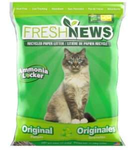 Fresh News Recycled Paper, Original Pellet Cat Litter, 25 Pound 