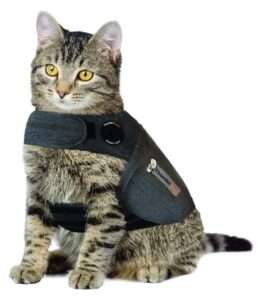 Thundershirt Classic Cat Anxiety Jacket, Heather Gray, Medium (9 to 13 lbs), THU-009 