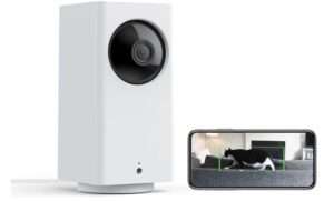 WYZE Cam Pan v2 1080p Pan/Tilt/Zoom Indoor Security Camera with Color Night Vision, Motion and Sound Detection, Wi-Fi Smart Home Security Camera Compatible with Alexa & Google Assistant, White 