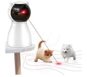 Cat Toys [2025 Newly Upgraded] Real Random Trajectory Rechargeable Motion Activated Cat Laser Toy Automatic,Interactive Cat Toys for Indoor Cats/Kitten/Dogs 