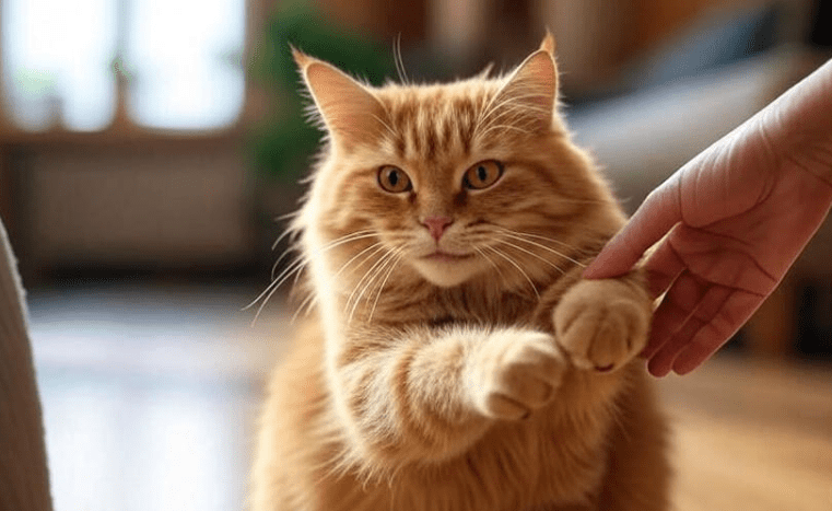 How to Teach a Cat to Give Paw