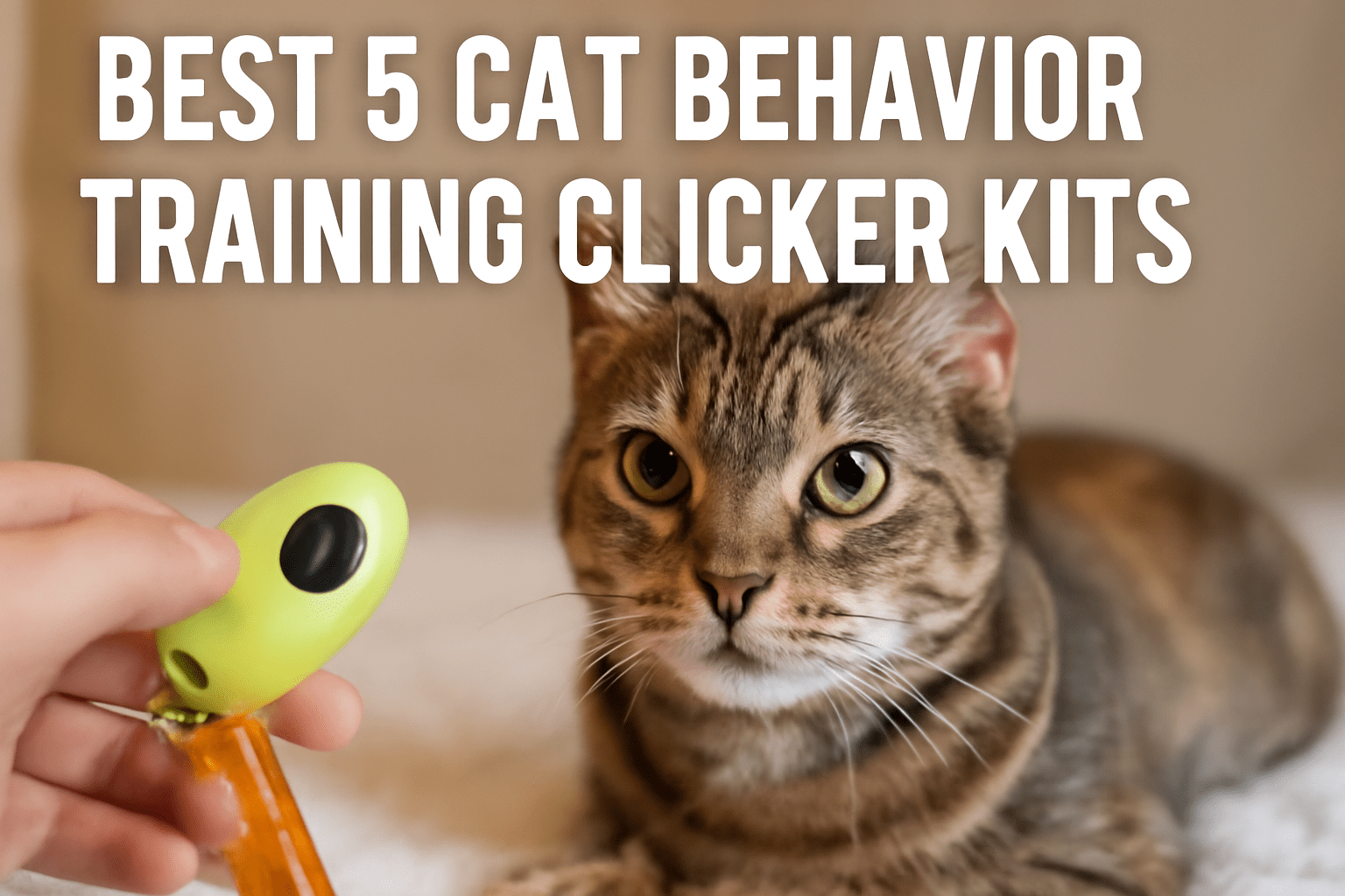 Best 5 cat behavior training clicker kits