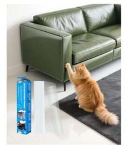 
Cat Scratch Furniture Protector for Leather Furniture, Couch Protector from Cat Claws 157"x 11.8" Anti Scratching Adhesive Tape,Easy to Remove
