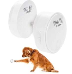 Mighty Paw Smart Bell 2.0 – Potty Training Button for Dogs & Puppies – Train Your Dog to Ring The Bell – Wireless Pet Communication (1 Pack)