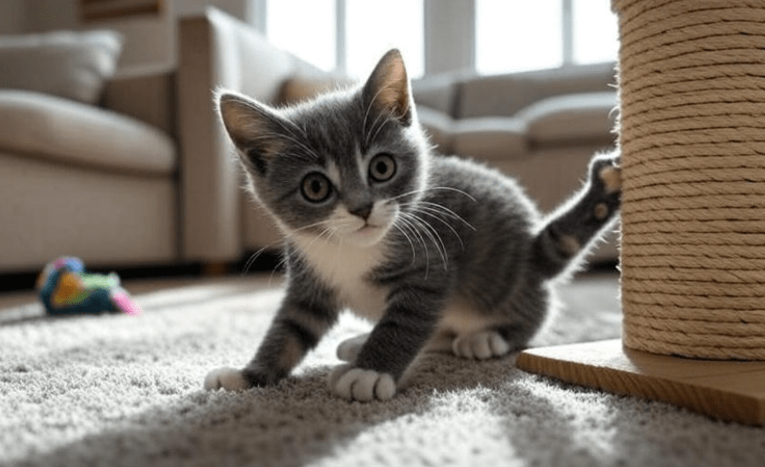 Kitten behavior correction