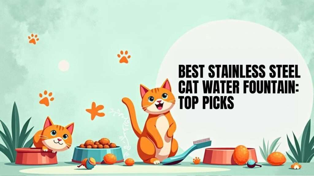 best stainless steel cat water fountain