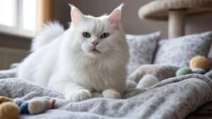 white maine coon cat