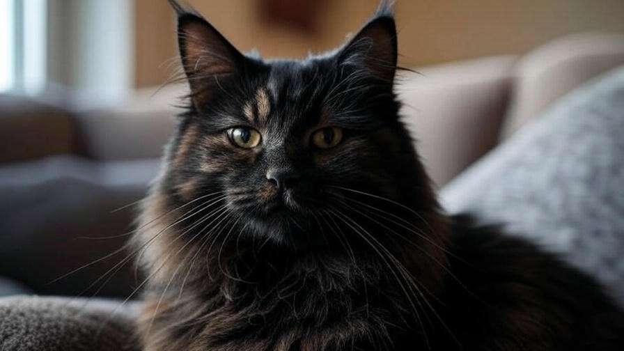 black smoke maine coon